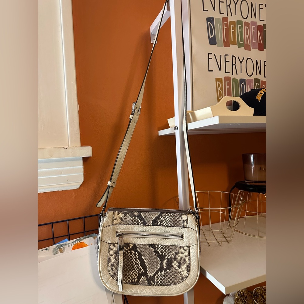 Micheal Kors Julia Medium Python Messenger Bag (N… - image 1